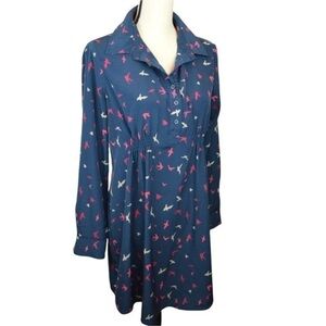 GAP Bird Print Maternity Legging Tunic Top, Small